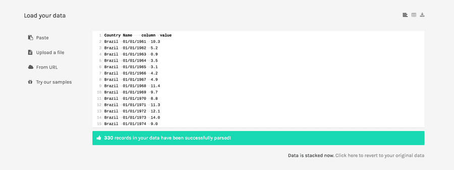 03 stacked data