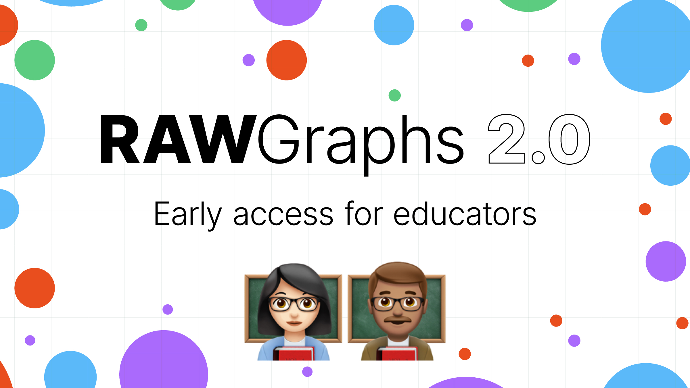 Free early access to RAWGraphs 2.0 for teachers and schools